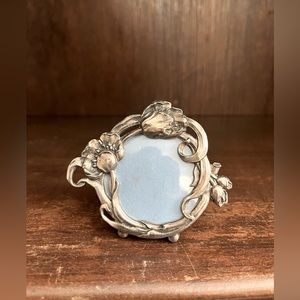 Art Nouveau Silver Floral frame